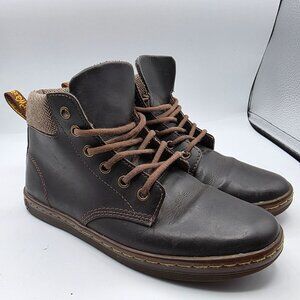 Dr Martens Maelly Womens Size 7 Brown Leather Ankle Boots Walking Comfort Casual